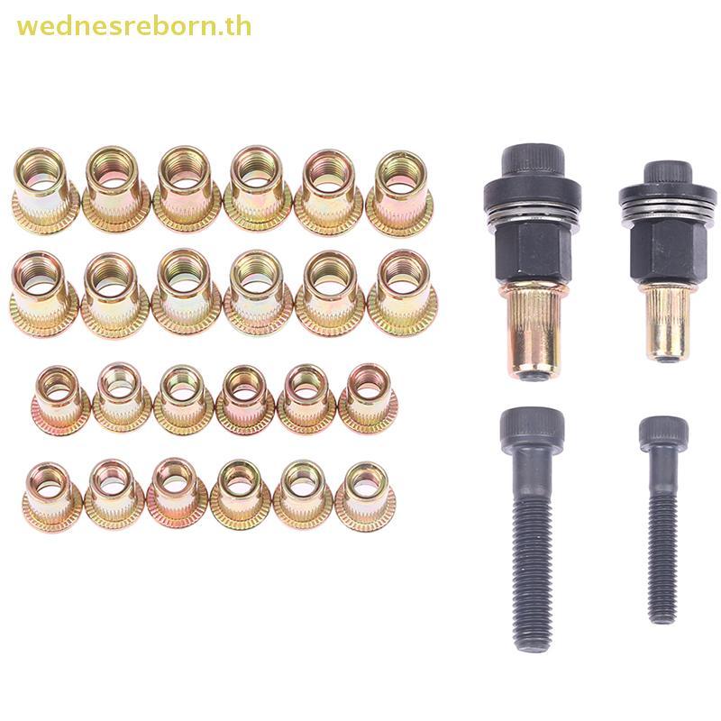 # WDBTH # M6 M8 Rivet Nut s Manual Riveter คอลัมน์สแตนเลสหกเหลี่ยมถั่ว AM6SS AM8SS DIY เจาะ Rivet ด้