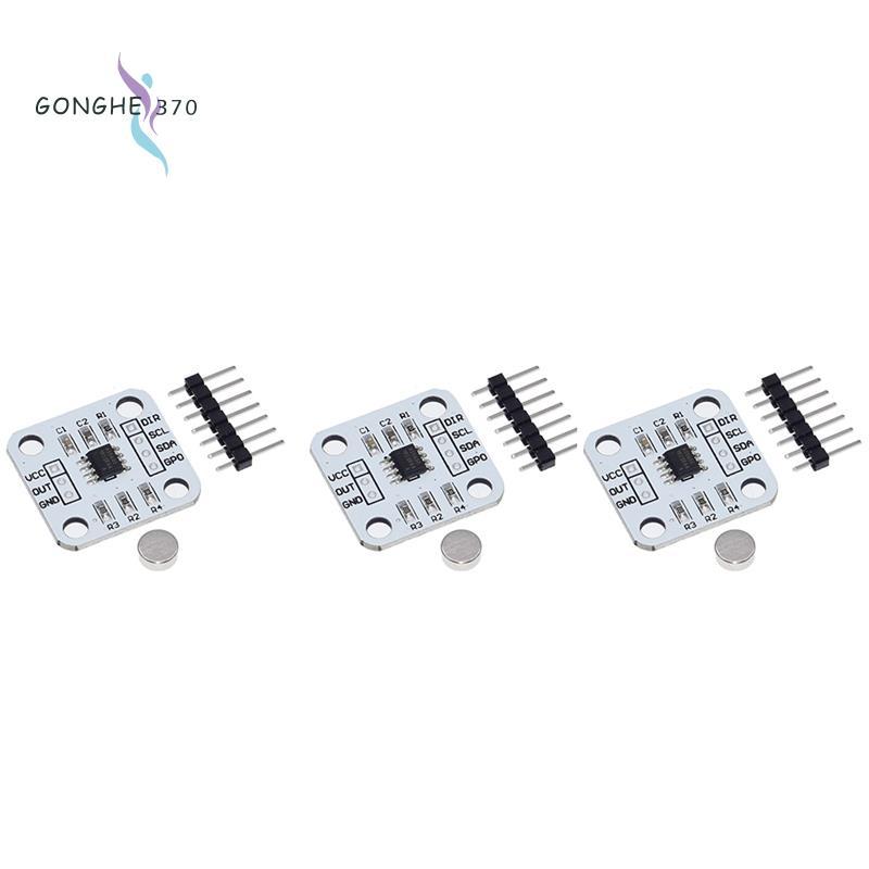[gonghe370]3 ชิ้น AS5600 Encoder 12 บิตแม่เหล็กเหนี่ยวนํามุมวัดเซนเซอร์โมดูลส่วนประกอบอิเล็กทรอนิกส์