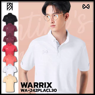 ถูกชัวร์ไม่มั่วนิ่ม เสื้อโปโล WARRIX วอริกซ์ VIVIDUS สีพื้น รุ่น WA-242PLACL30 แท้100%