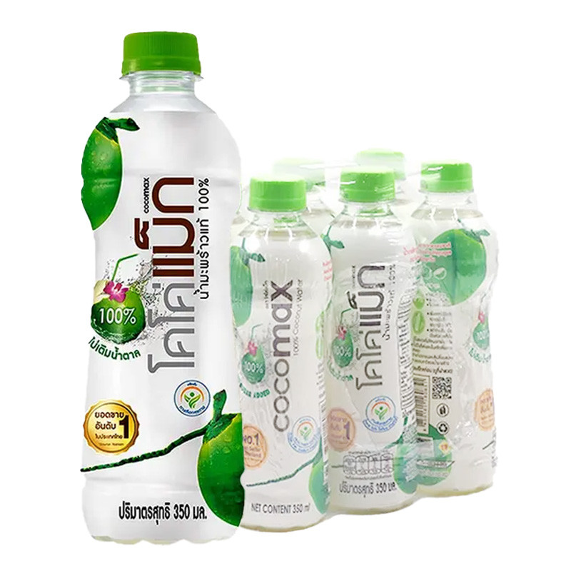โคโค่แม็ก น้ำมะพร้าว 100% 350 มล. x 6 (COCOMAX Coconut Water 350 ml x 6)