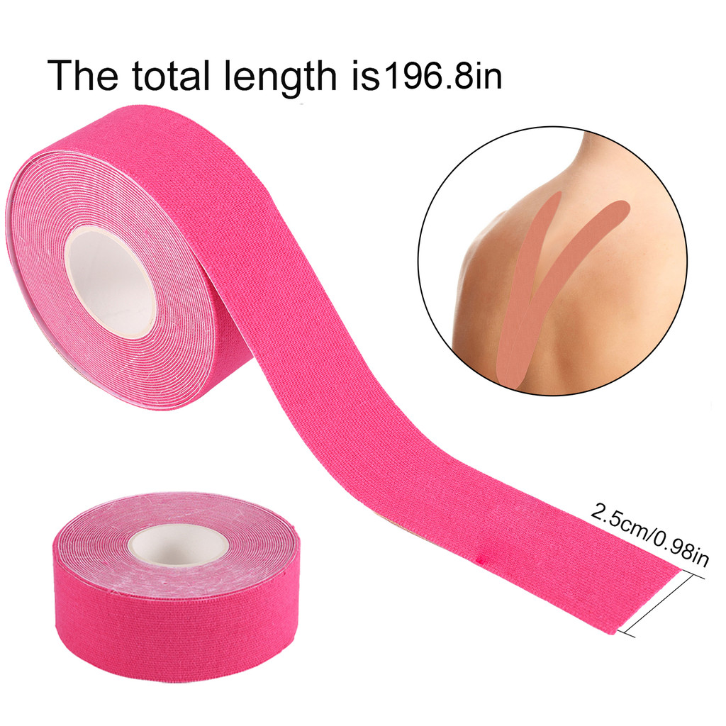 จัดส่งภายใน 12 H 2.5 ซม.* 5 M Kinesiology เทปสําหรับ Face V Line คอตายกริ้วรอย Remover สติกเกอร์เทป 