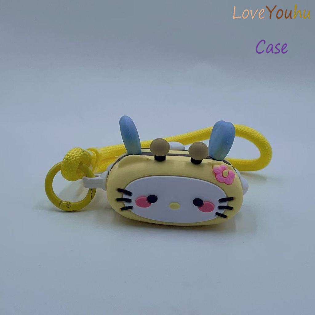 Loveyouhu สําหรับ GOOJODOQ J201 J206 J228 J229 หูฟัง & Lanyard Creative Bee รูปแบบ