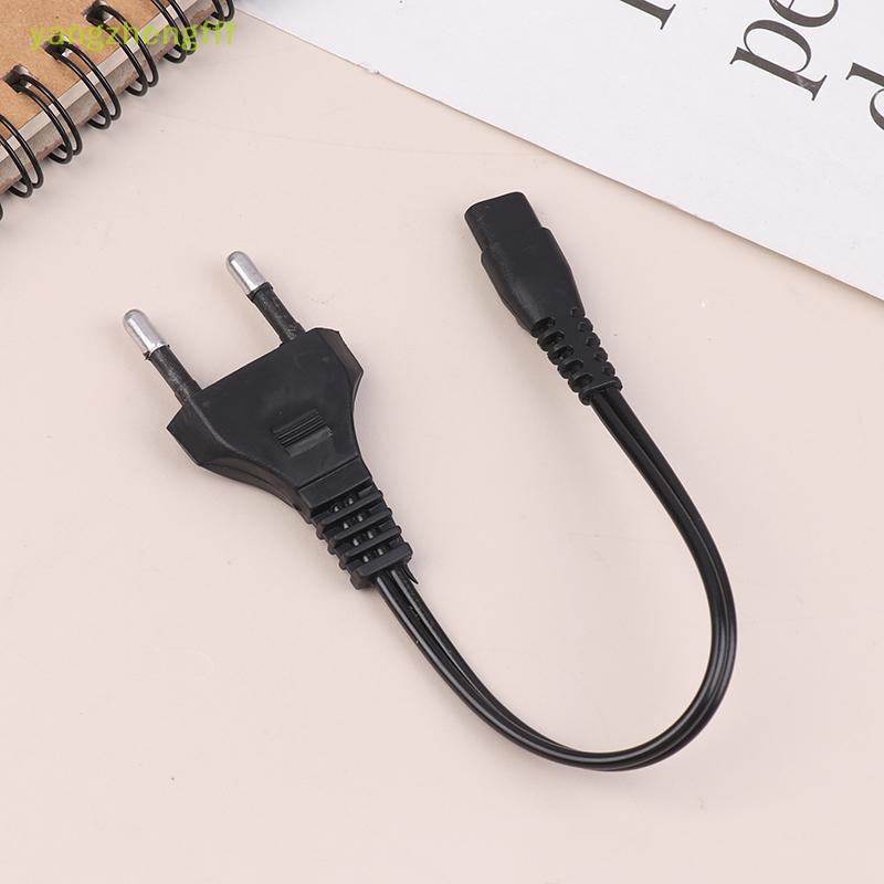 [yangzhengfff] 1 ชิ้น EU Plug Double Hole สายชาร์จ 220V 110V ชาร์จโดยตรงไฟฉาย Light Charger สายไฟไฟฉายอุปกรณ์เสริม [ใหม่]
