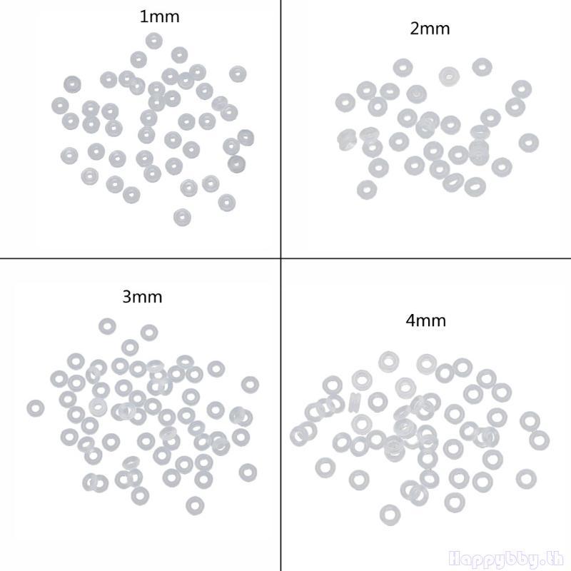 ซิลิโคนยาง Stopper และลูกปัด Monslip สําหรับทำสร้อยคอมือและสร้อยข้อมือ