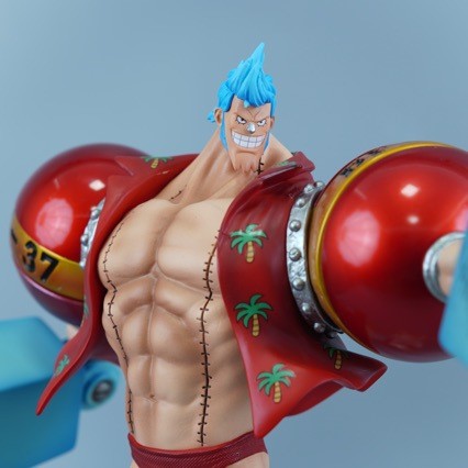 One Piece One Piece lx Frankie Double Head ขนาดใหญ่ gk รูปเครื่องประดับรูปปั้นพร้อมสต็อกจัดส่งฟรี