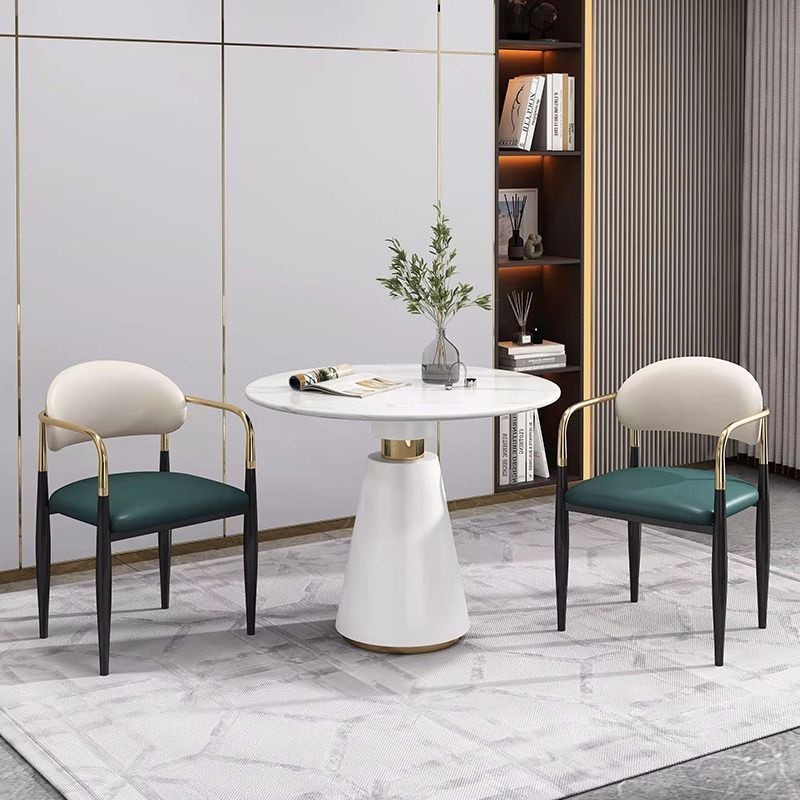 Light luxury slate negotiation table and chair combination reception table balcony leisure modern sm