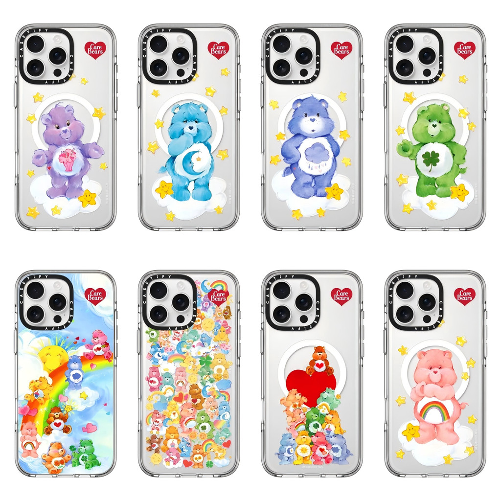 Care Bears Magnetic,เคสโทรศัพท์ใสสําหรับiPhone 17 16 15 14 13 Pro Max Air,ปลอกฝาครอบโปร่งใส