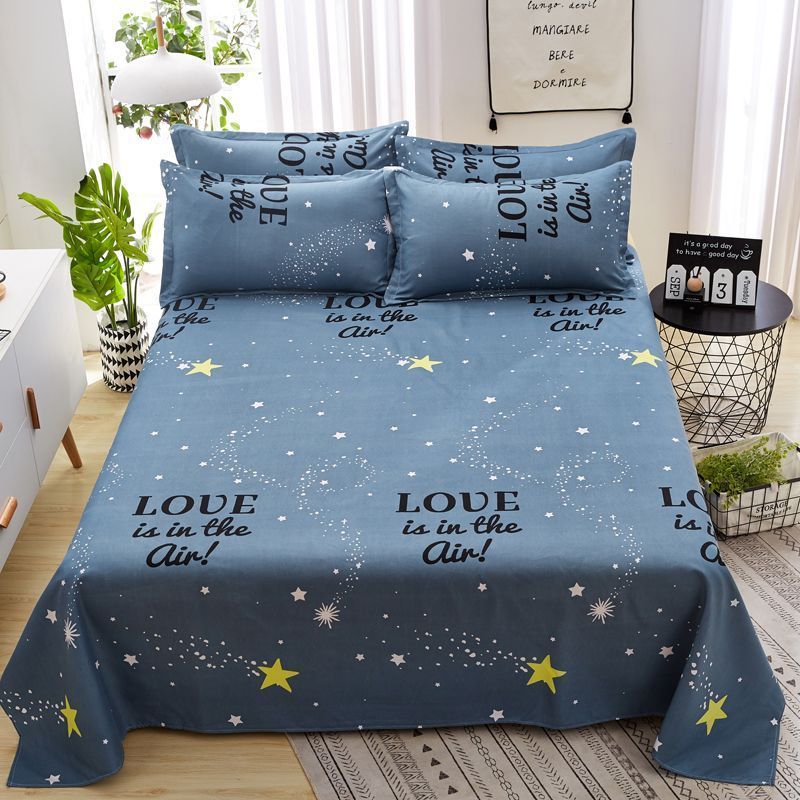 【加厚全棉磨毛床单】床单单双人单人床单宿舍床单四季家用棉20251213[Thickened Cotton Sanded Bed Sheets] Bed Sheets Sle Double Sle B