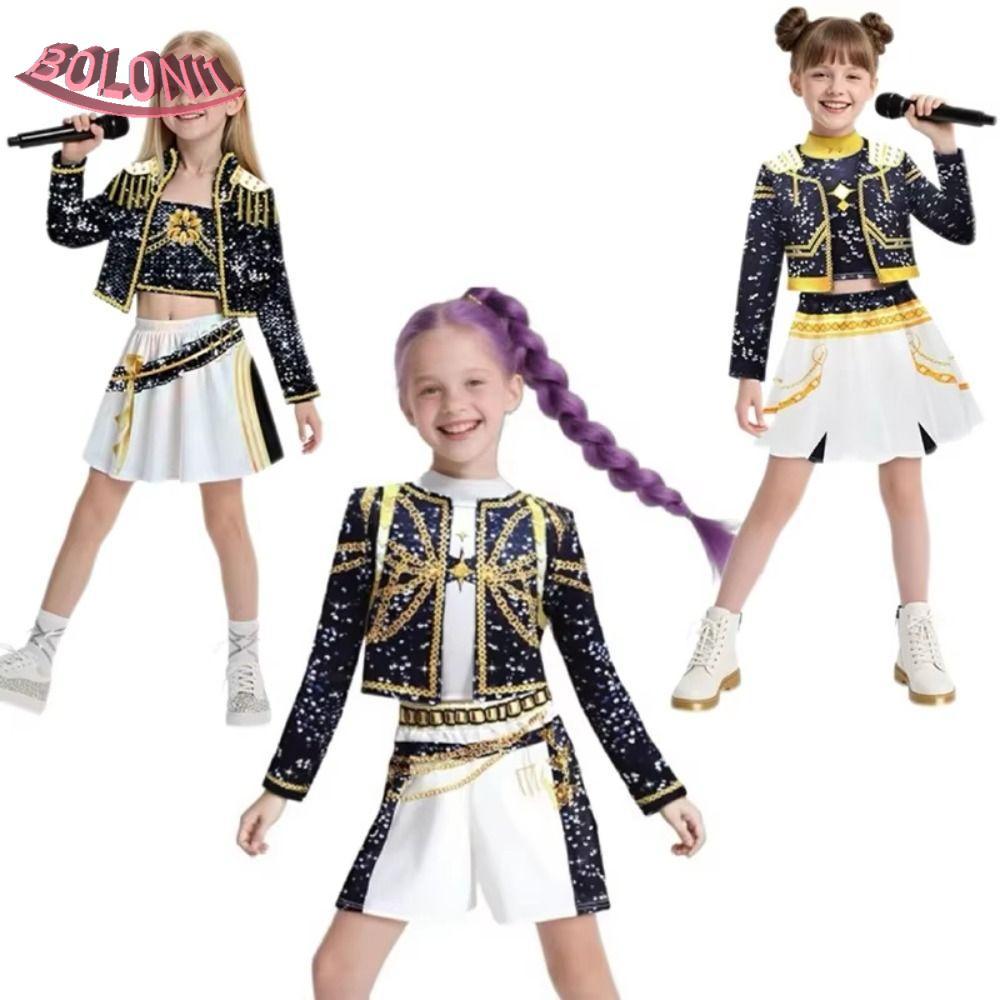 BO Demon Hunters คอสเพลย์เครื่องแต่งกาย, 3D พิมพ์รูปแบบ Elegant Dress Rumi คอสเพลย์เครื่องแต่งกาย, H