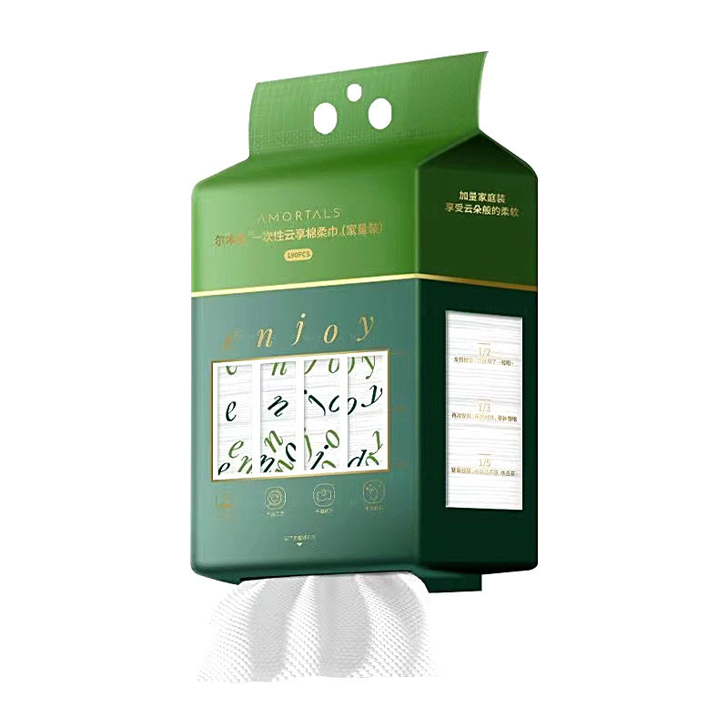 180pcs Disposable face towel thickened and extended wall hanging extractor face towel wipe face towe