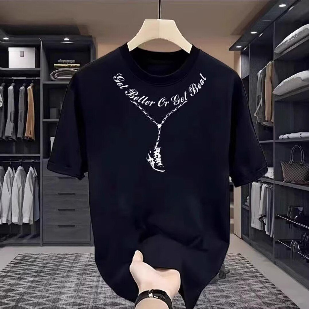 เกาหลี เกาหลี 20262025สไตล์ใหม่ฤดูร้อนผู้ชายเสื้อยืดแขนสั้นอินเทรนด์รอบคอแขนเสื้อ Bottoming หลวม All