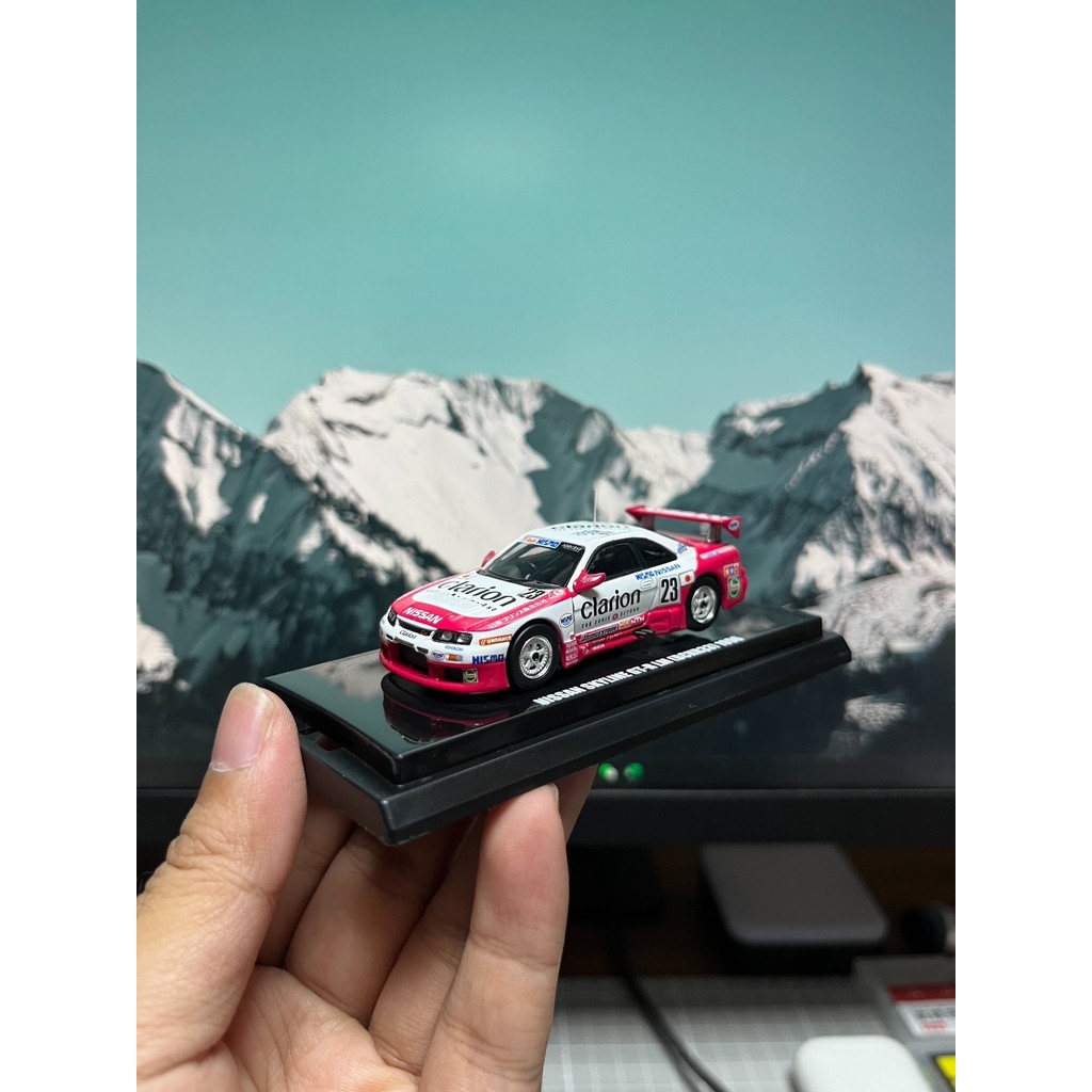1/64 kyosho kyosho NISSAN gtr r33 Le Man 1996 NISSAN SKYLINE GT-R LM (BCNR33) 1996 #23 ขายตัวเองดู ไ