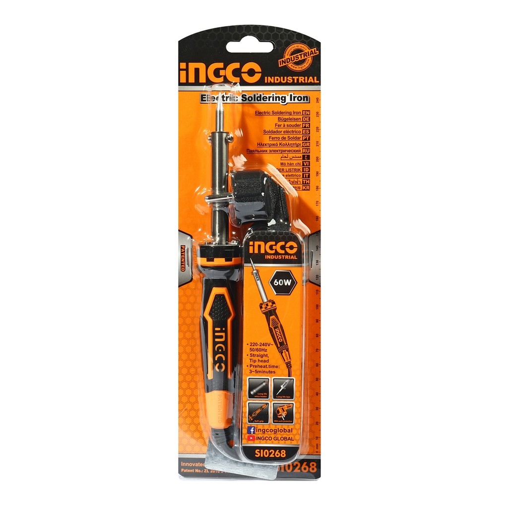 INGCO SI0268 หัวแร้งบัดกรี 60 วัตต์ ELECTRIC SOLDERING IRON (อิงโก้)