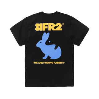 #FR2 เสื้อยืดแขนสั้น Trick Art Rabbit สำหรับผู้หญิง
