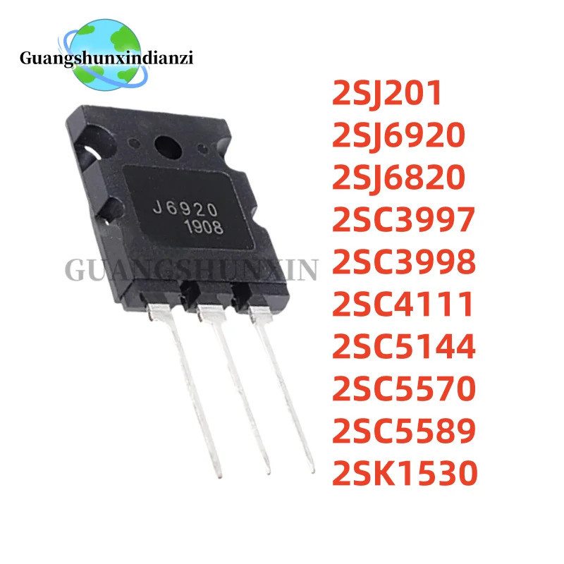 5PCS J201 J6920 J6820 C3997 C3998 C4111 C5144 C5570 C5589 K1530 TO-264 2SK1530 2SJ201 Field Effect ท
