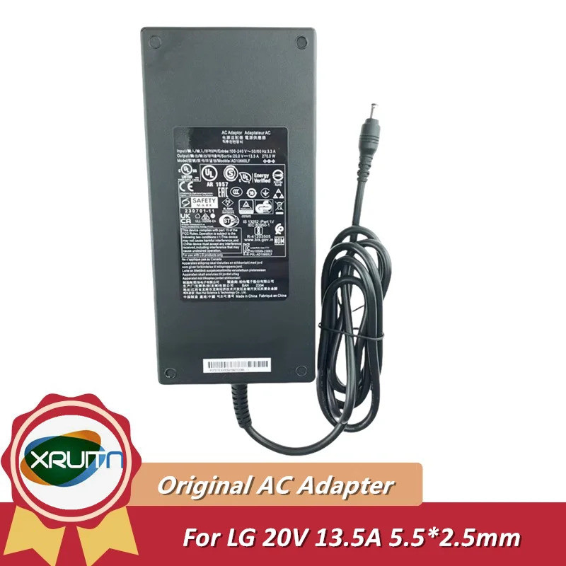 Original 20V 13.5A 270W 5.5 มม.* 2.5 มม.อะแดปเตอร์ AC AD10660LF สําหรับ LG 45GS95QE Ultragear OLED L