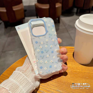 เคส Redmi 13C 10C A1 14C 9C 9A 13 10A 9C NFC Note 12 11 13 14 Pro Plus ดอกไม้สีขาวสีฟ้าสด ปก IMD ใหม่สุดหรู