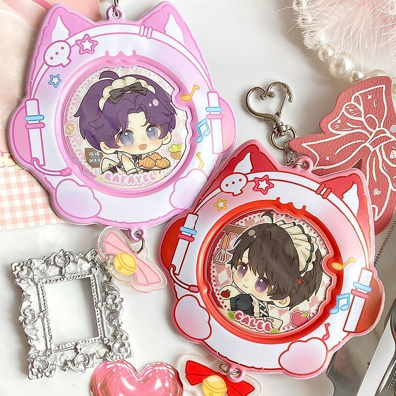 ที่โดดเด่น/เลือกสไตล์โปร่งใสหูแมว PVC Bar Chirp ชุด Gumei 75mm Medal Storage Outing Pain Bag diy Ant