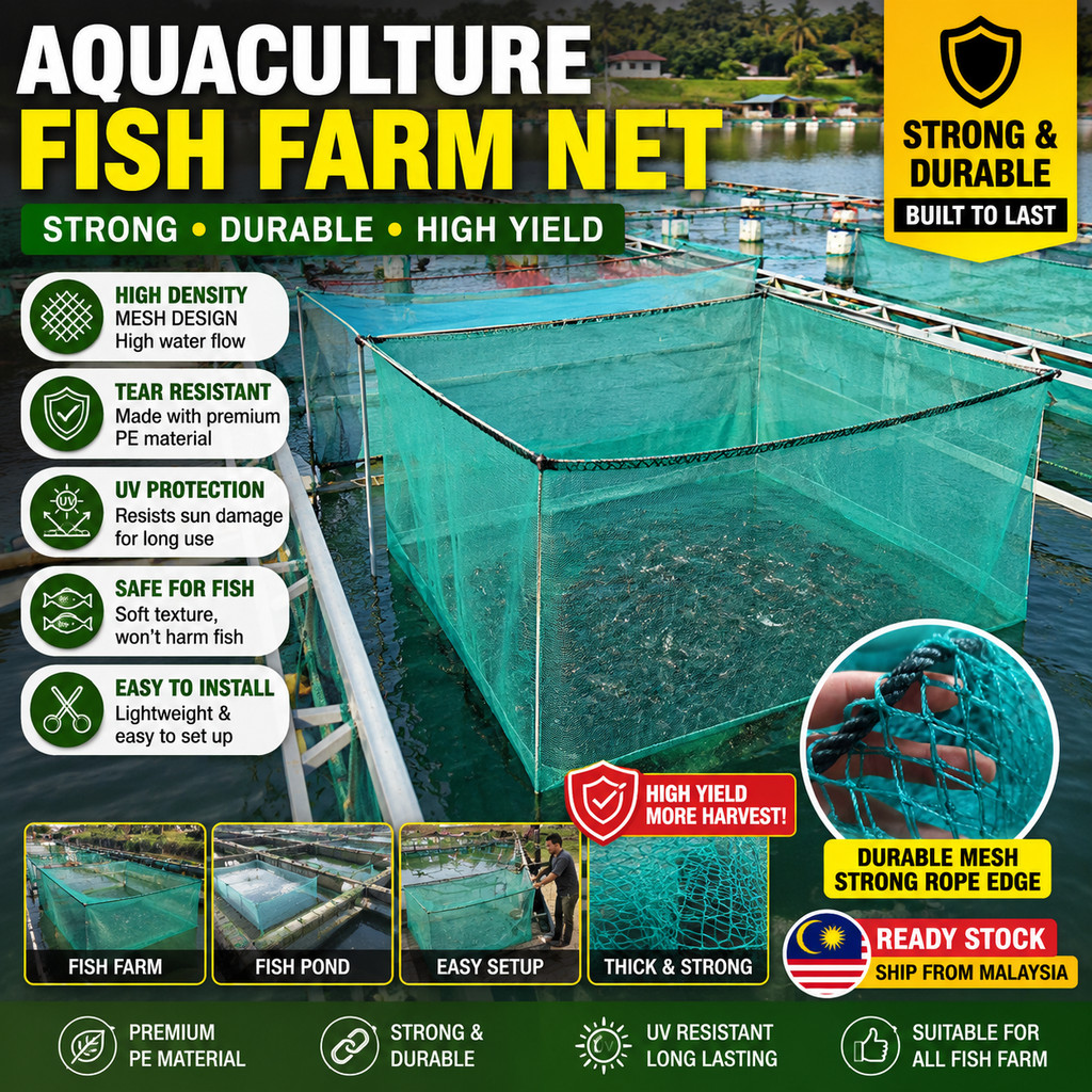 กรงปลากรงสุทธิ Bela Anak Fish Lid Hapa Net Fish Net Net Fish Pond Net Pond Net