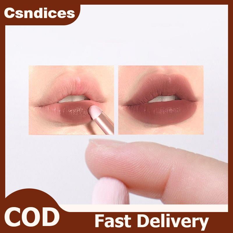 Csndices 1 PC Mini ปลายนิ้ว Lipsti Blending แปรงแต่งหน้า Precision คอนซีลเลอร์ Make up แปรงโดมขนาดเล
