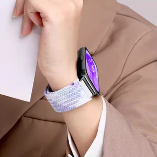 สำหรับ Huawei Watch Fit5/Fit5 Pro สายไนล่อนถักใหม่สำหรับเคเบิล Huawei Watch Fit 4/Fit4Pro สร้อยข้อมือ Smartwatch Cable
