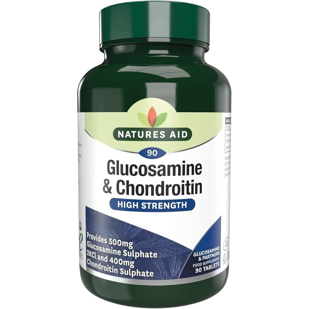 Natures Aid Glucosamine Sultapute 500mg & Chondroitin 400mg - อาหารเสริมข้อ - รองรับสุขภาพข้อ ความยื