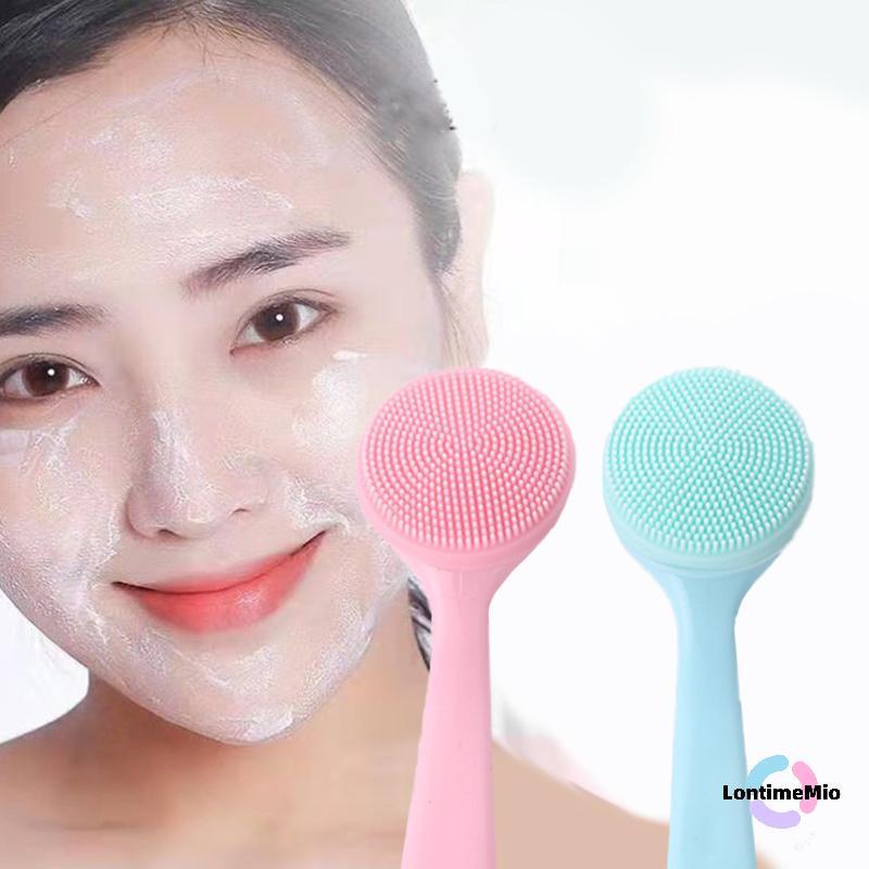 LontimeMio] แปรงทําความสะอาดผิวหน้าซิลิโคน แปรงขนนุ่ม แปรงซักผ้า หัว Remover ใหม่