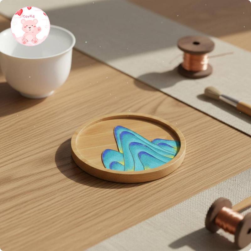 [Whbadguy] Cloisonne Craft Coaster DIY Creative Kit Handmade Filigree Art and Craft Kit สําหรับการปร