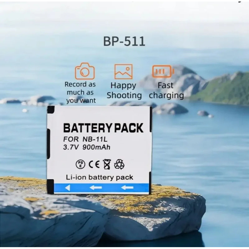 NB-11L แบตเตอรี่กล้องดิจิตอล 900mAh NB-11L แบตเตอรี่ชาร์จเหมาะสําหรับ Canon IXUS 125 240 265 155 145