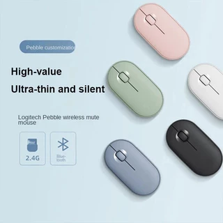 Saleเมาส์ไร้สาย Logitech M350 Pebble - Slim Silent Bluetooth & USB 2.4G Dual Mode สําหรับแล็ปท็อป/แท็บเล็ต/พีซี แบตเตอรี่ 18 เดือน ดีไซน์ทันสมัย (Graphite/Rose/Blue)