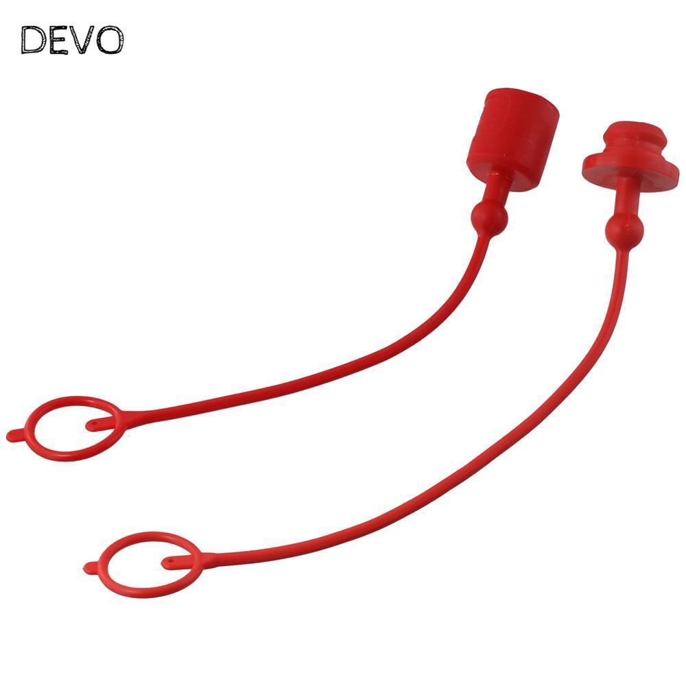DEVO ไฮดรอลิก Coupler ฝาครอบกันฝุ่น, 1/2 พลาสติก ISO-B ฝาครอบกันฝุ่นไฮดรอลิก, พร้อมแหวนระบุตัวตน, ท่