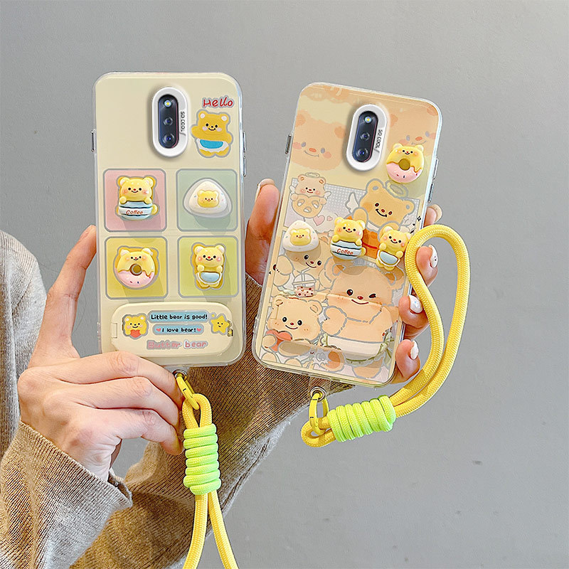 เคส OPPO F11 เคส For OPPO เคสติดตั้งวงเล็บกระจก 3D ตุ๊กตา hard โทรศัพท์ BB-CYJZ