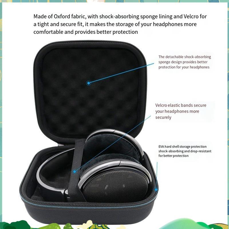 กระเป๋าเก็บหูฟังสําหรับ HD598 HD600 HD650 ชุดหูฟังกระเป๋าถือสําหรับ HD598 HD600 HD650 กระเป๋า