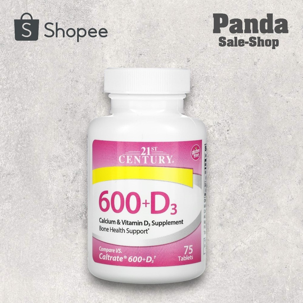 21st Century, 600+D3, Calcium & Vitamin D3 Supplement