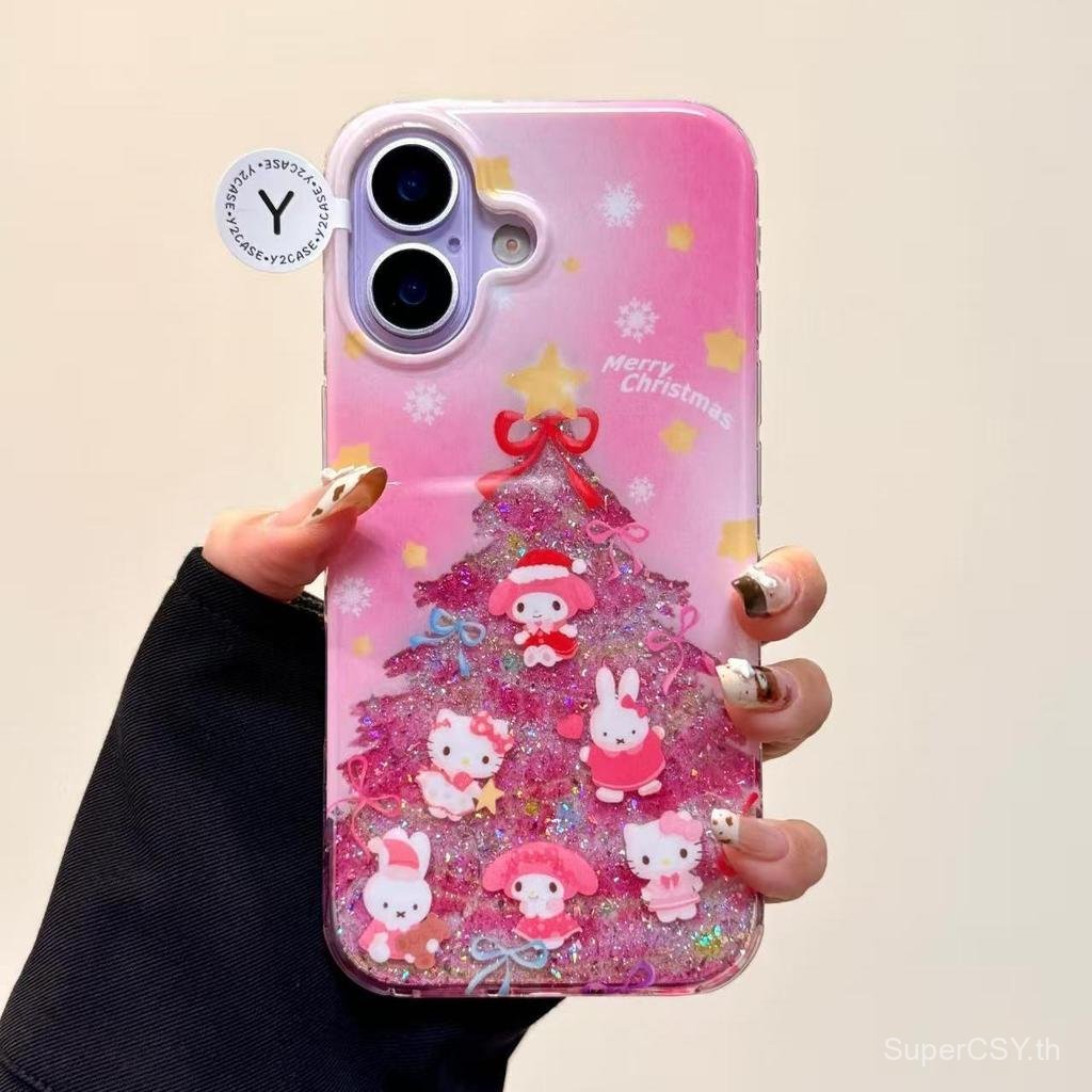 เคสโทรศัพท์ เหมาะสําหรับ iPhone 7 8 X XS XR XSMAX 11 12 13 14 15 16 17 Pro max Plus Air Christmas Tr