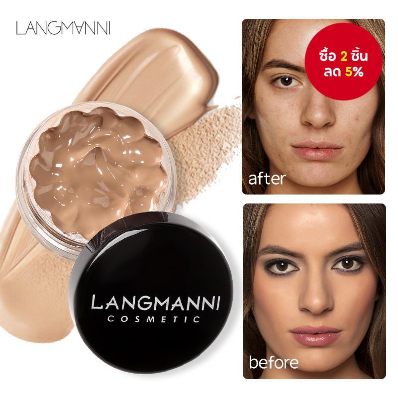 LANGMANNI 1PC รองพื้นและคอนซีลเลอร์ - ปกปิดครบ, เนื้อแมท, กันน้ํา; ให้ความชุ่มชื้น, กระจ่างใส, เหมาะ