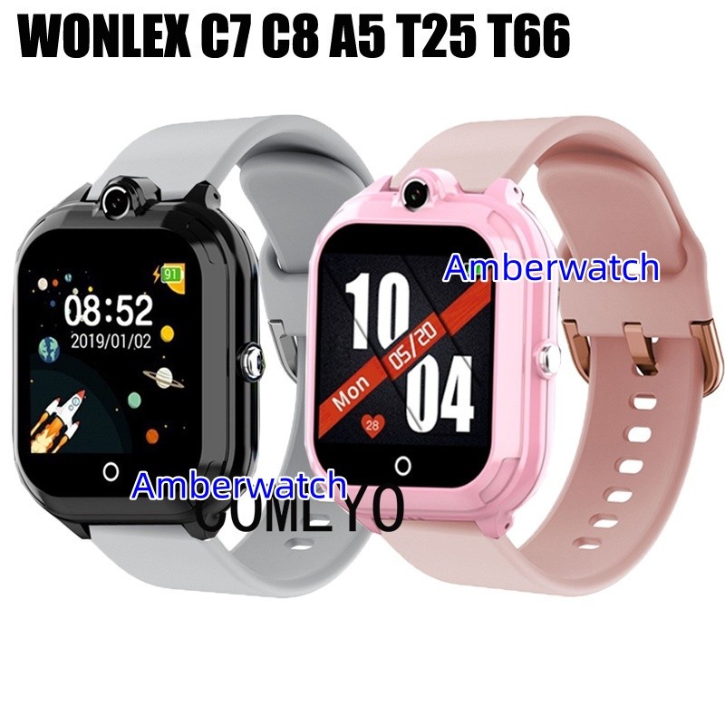 สายซิลิโคนขนาด 20 มม. สําหรับ OK Watch WONLEX C8 C7 LAGENIO K3 A5 T25 T66 สายคล้อง