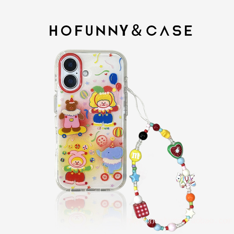 TX16 สําหรับ iphone กันกระแทกเกาหลีน่ารักเคสโทรศัพท์ 17AIR /17PRO/16 Pro Max /15 Pro max 16 plus 14 