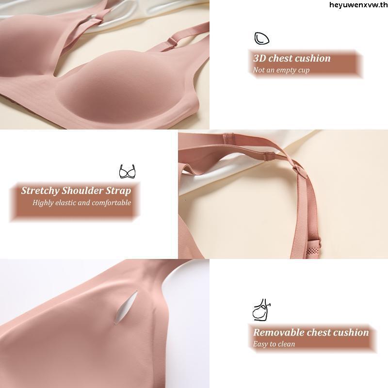 Wacoal ชุดชั้นเนียน บราไร้โครง Smart Size ฟองน้ำบาง รุ่น WB3Y34 สีเขียว (GR)