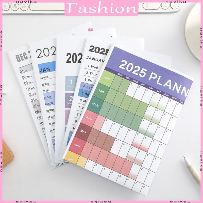 NAV 2025 Home Office Wall Planner ปฏิทิน 2025 Wall Planner จาก 01 2025 ถึง 12 2025
