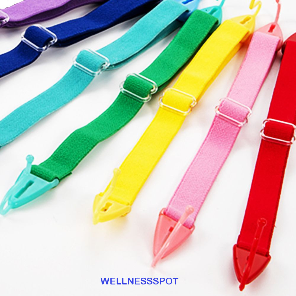 Wellnessspot รีเทนเนอร์แว่นตาเด็ก, ไนลอน Anti-slip สายคล้องแว่นตาเด็ก,ผู้ถือสีทึบปรับยืดหยุ่นแว่นตาสายไฟทุกวัน