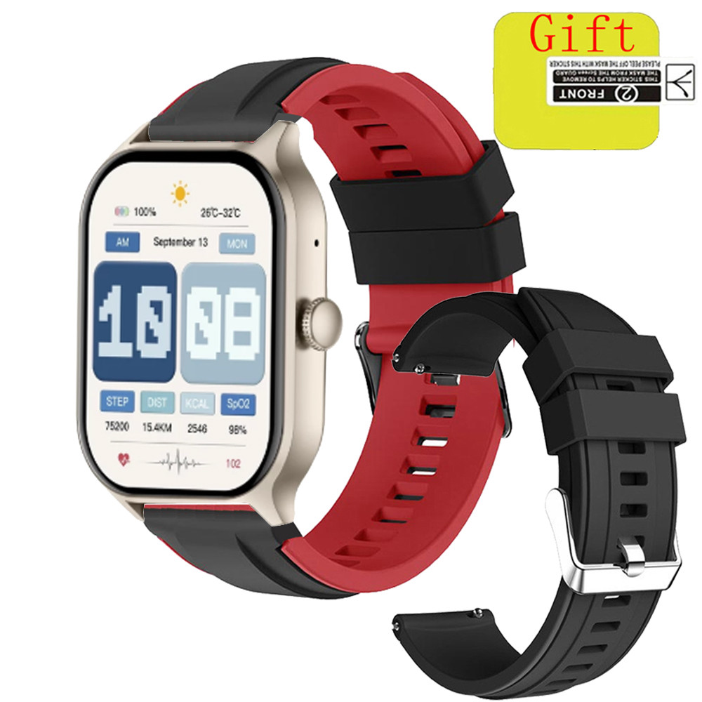 COLMI P77 สมาร์ทนาฬิกากีฬาซิลิโคนสําหรับ COLMI P77 SmartWatch ป้องกันหน้าจอฟิล์มสายรัดข้อมือนุ่ม Qui