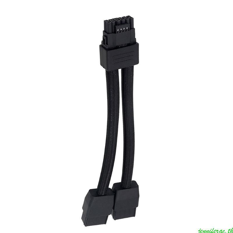 Jenniferac 2x8PIN ถึง 16PIN GPU สายไฟสําหรับ 3090Ti 4070Ti 4080 4090