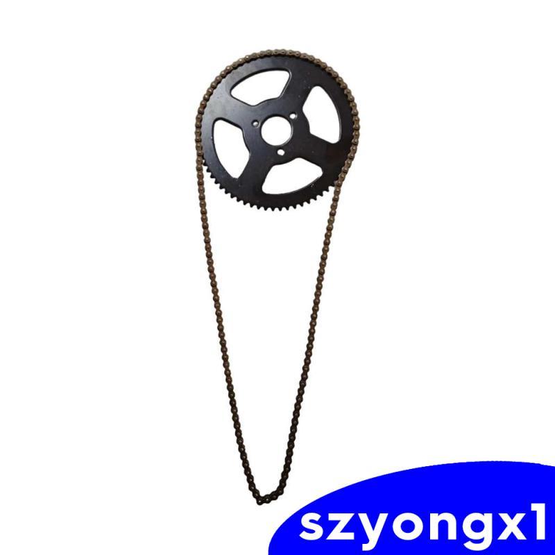 [Szyongx1] 25H 68T 68 ฟันเฟืองหลังพร้อมโซ่สําหรับ 49cc 2 จังหวะมินิพ็อกเก็ตจักรยาน