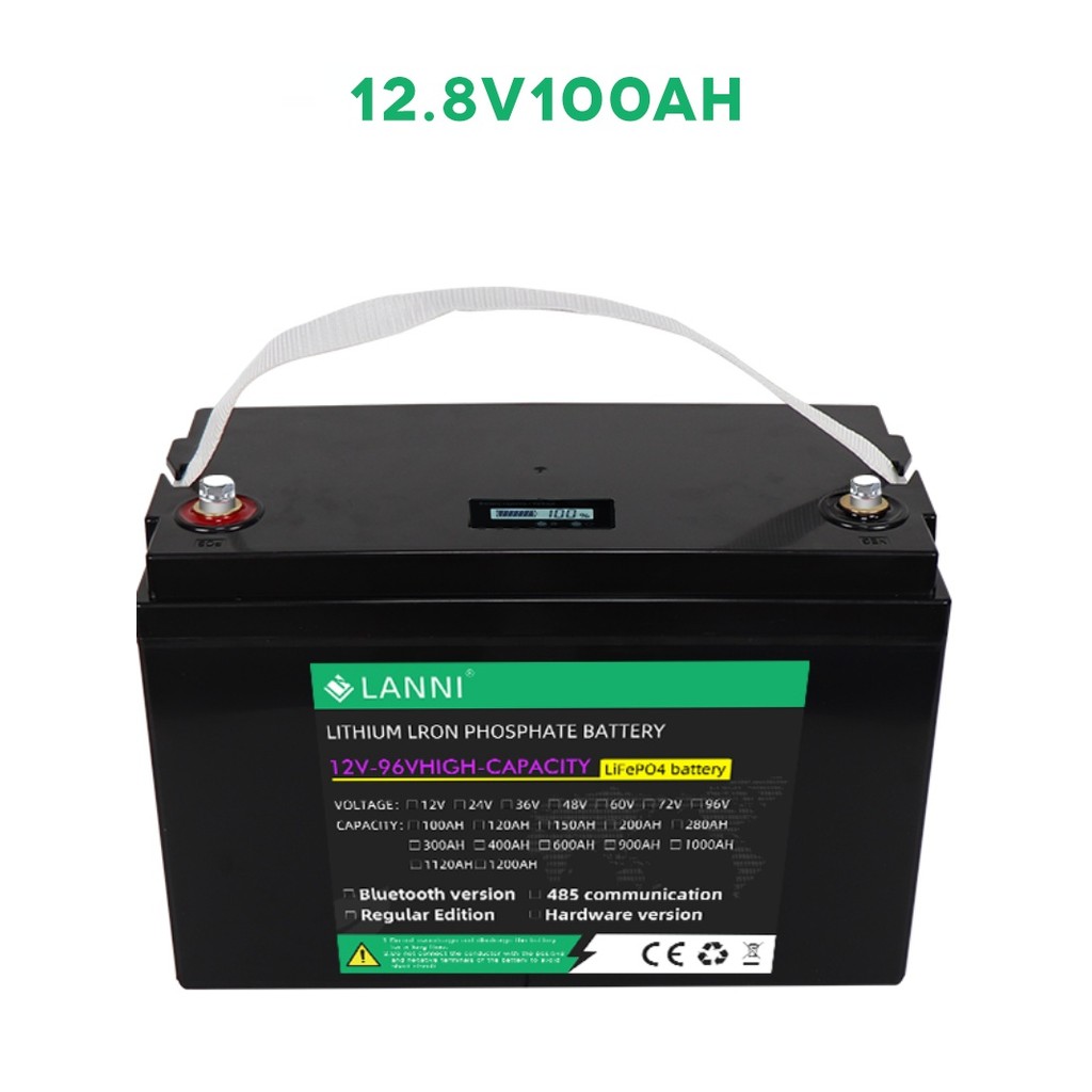 12V100ah LiFePO4 แบตเตอรี่เก็บพลังงานแบตเตอรี่ลิเธียม