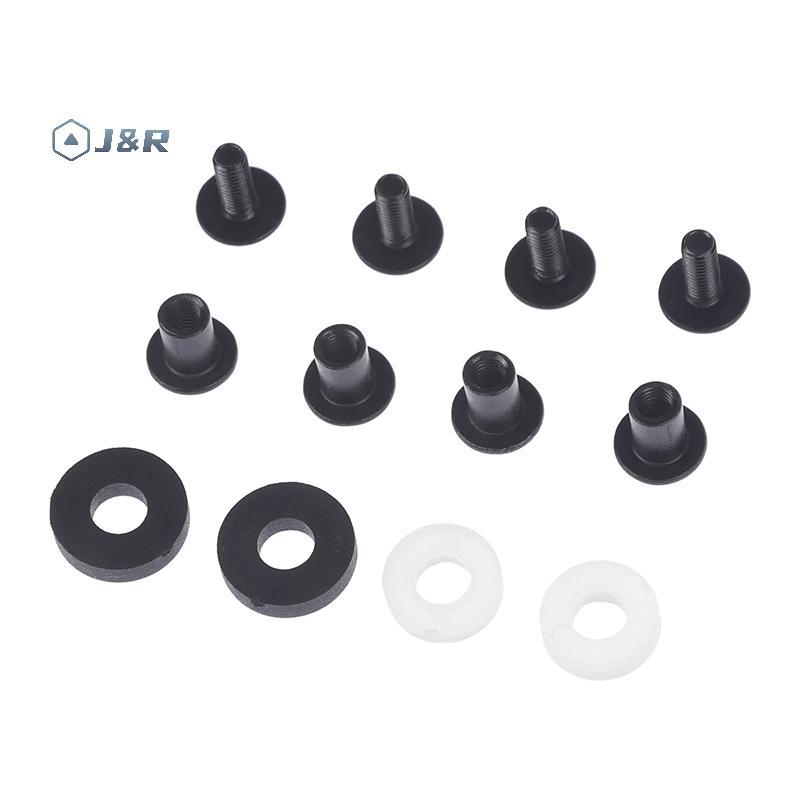 J&R> 6 ชุด ck Steel Short Post Chicago Screw Set Cross Head เหมาะสําหรับ DIY Kydex