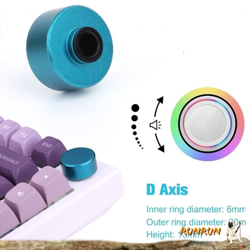 RUNN ลูกบิดโรตารีโลหะสําหรับคีย์บอร์ดแบบกลไกที่ปรับแต่งได้สําหรับปุ่มกด F75 IK75