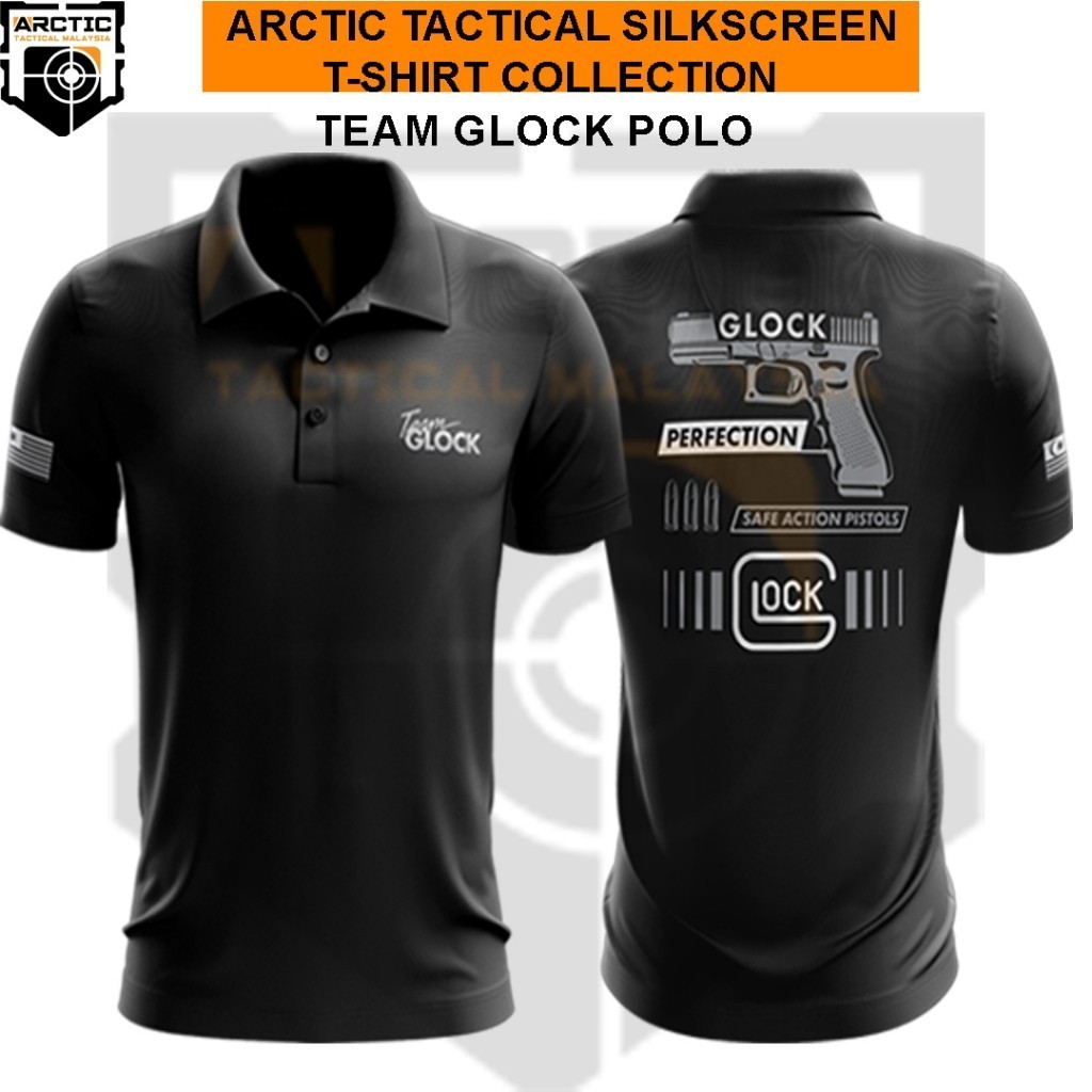 เสื้อยืดพิมพ์ลาย Glock Perfection Team ทำจากตาไก่ไมโครไฟเบอร์คุณภาพสูง