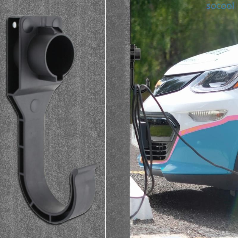 Soc* EV Charger Holder Gun-Head Socket Dock สําหรับ Type 2 J1772 สายชาร์จ Connector