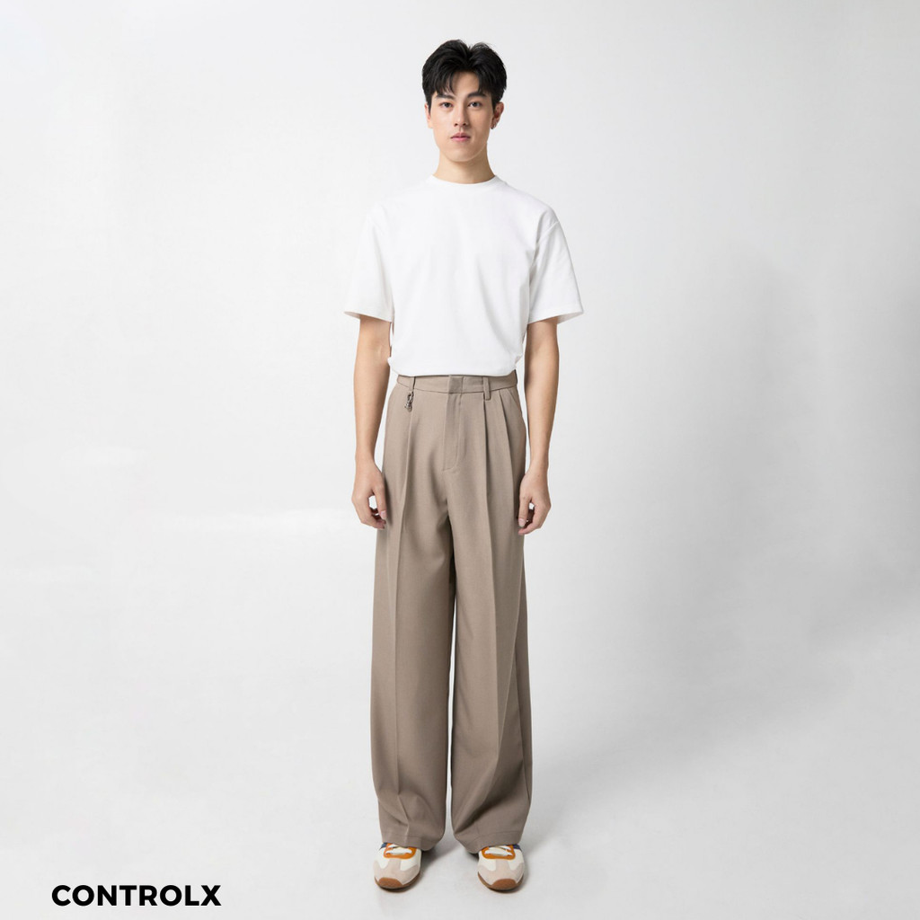 NEW CTRLX - กางเกงกระบอกใหญ่ รุ่น ZIGMA BAGGY TROUSERS ยับยาก รีดง่าย รูปที่ 4